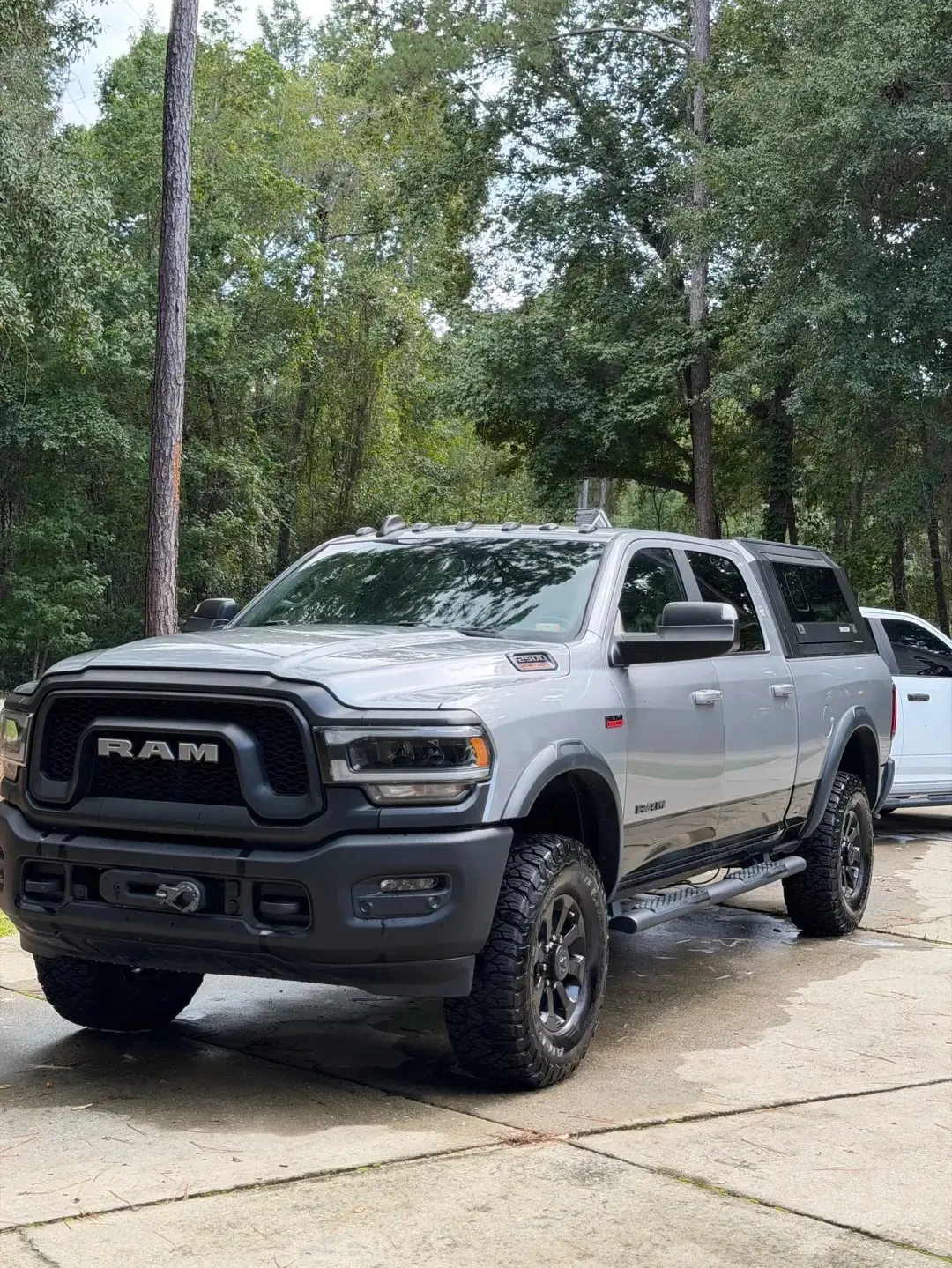 Grey Ram heavy duty truck after a wash